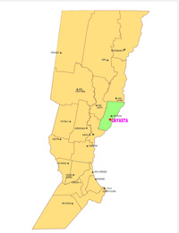 Mapa Cayasta